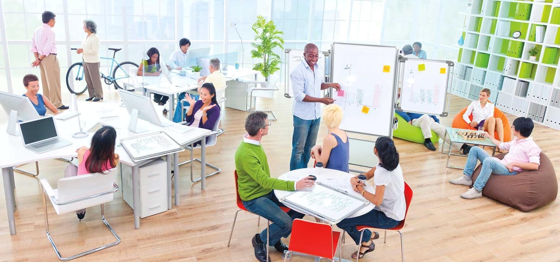 Teilnehmer bei praktischer Übung